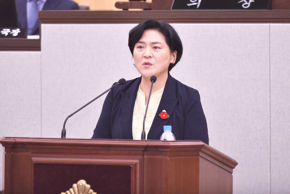 ▲ 박성미 의원 ⓒ여수시의회