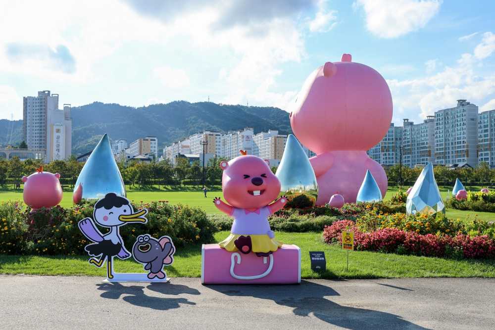 ▲잔망루피가 도심 속 오천그린광장에서 새로운 만남을 이어간다. ⓒ순천시