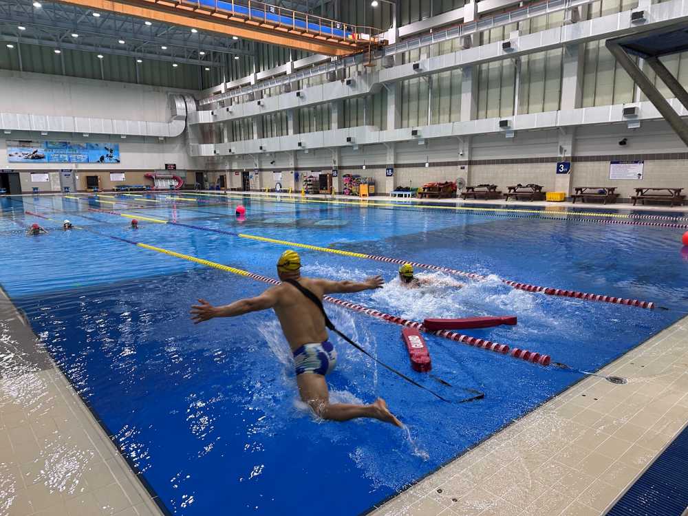 ▲ 수상구조사 국가자격시험을 진행중이다 ⓒ여수해양경찰서