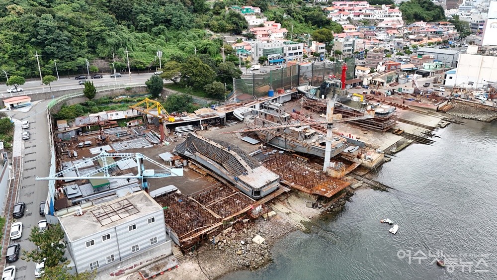 ▲ 여수 남산동 조선소 전경이다. ⓒ독자 제공