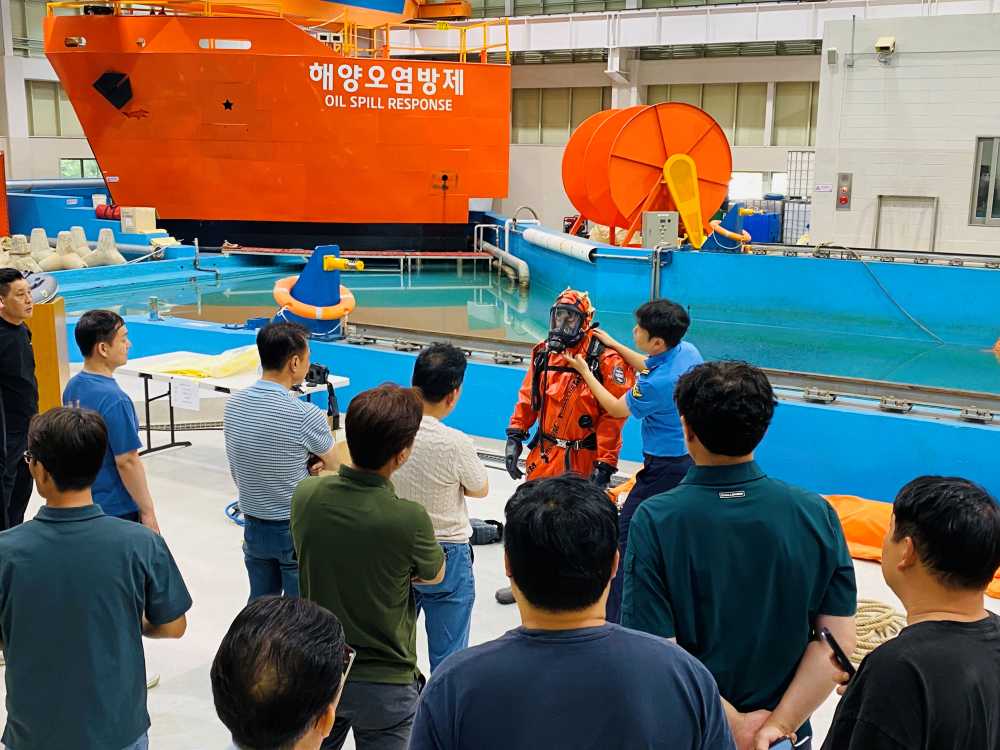▲ 해양시설 및 방제업 종사자들을 위한 방제교육 ⓒ해양경찰교육원