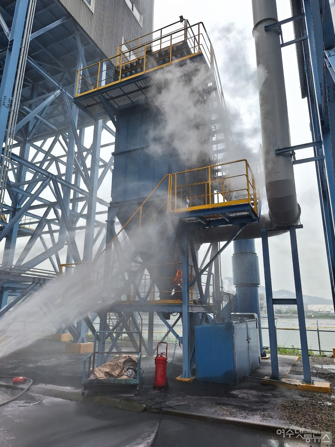 ▲ 여수 국가산단 화재 ⓒ여수소방서