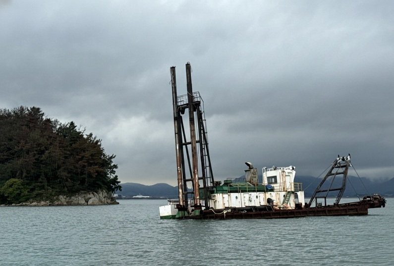 ▲ 침수선박 A호 ⓒ여수해경