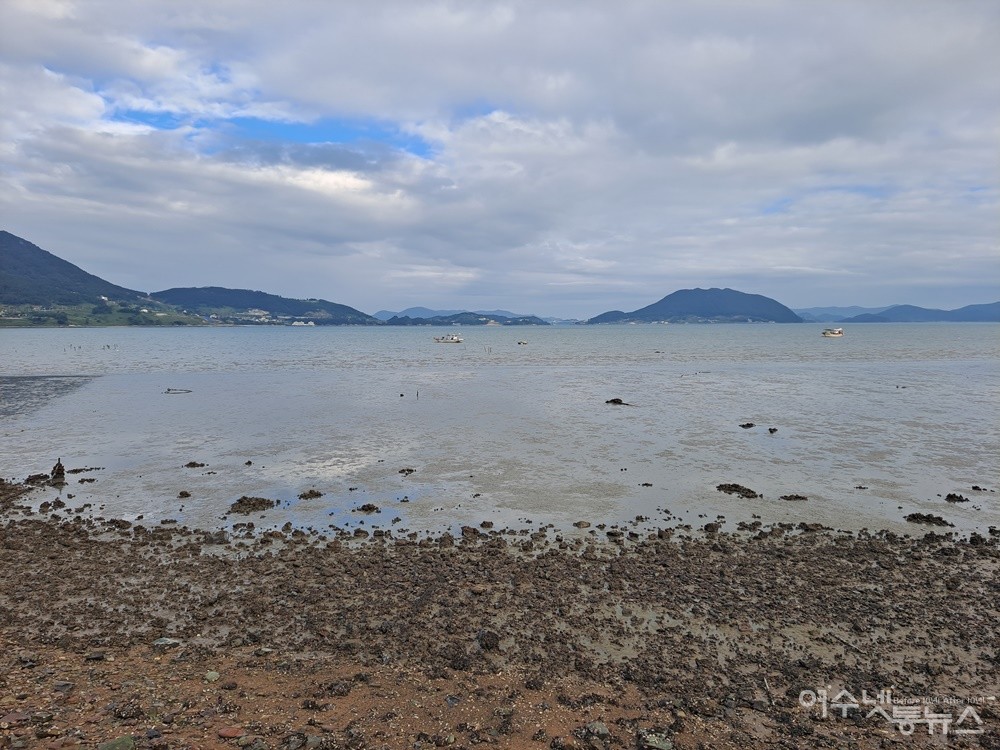 ▲ 여수 화양면 장수리 공정 카페에서 바라본 바다 풍경이다. ⓒ조찬현