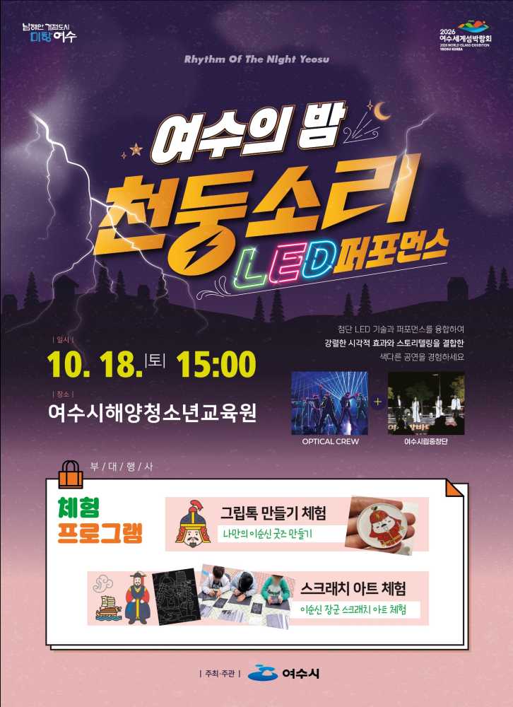 ▲ ‘여수의 밤, 천둥소리’ 포스터 ⓒ여수시