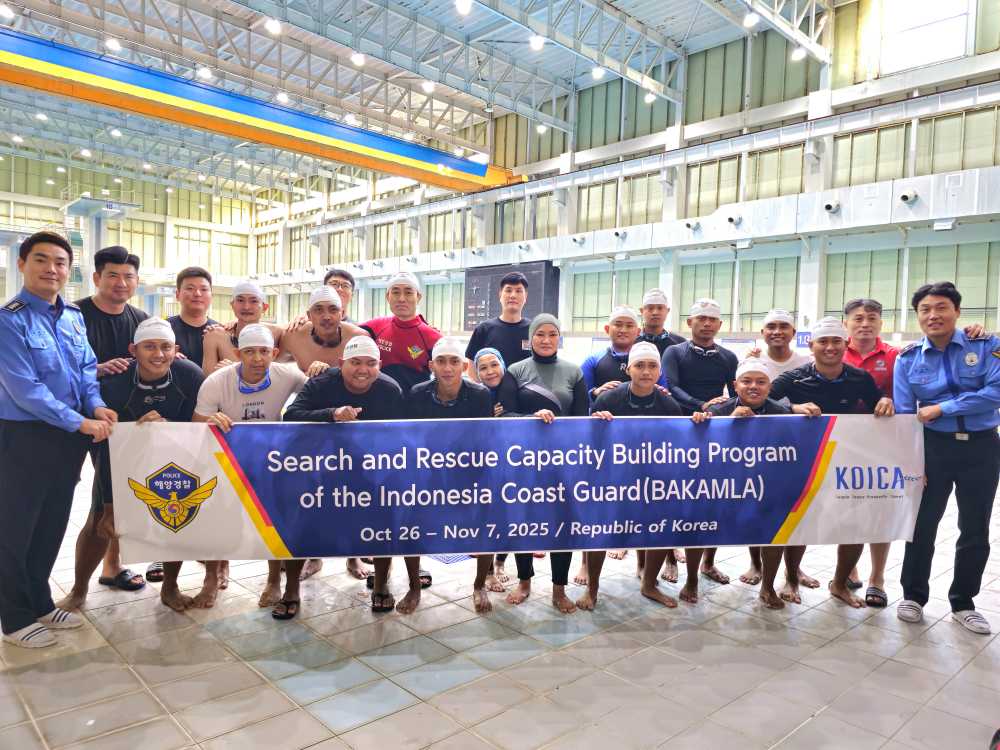▲인도네시아 해경 15명을 초청하여 내실 있는 교육을 하고 있다. ⓒ해양경찰교육원