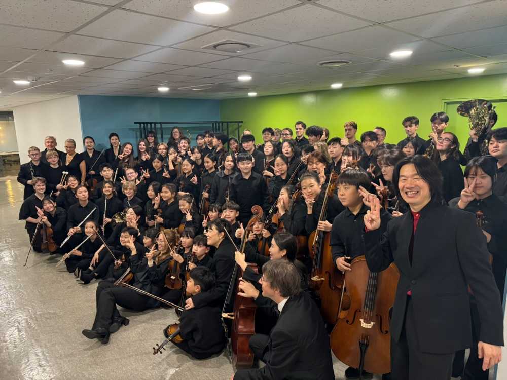 ▲ 한독국제유진청소년오케스트라와 레몬트리합창단 모습 ⓒ한독국제유진청소년오케스트라