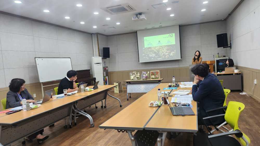 ▲여수여성 창업경진대회 발표심사(송슬기_최우수상) ⓒ여수여성인력개발센터