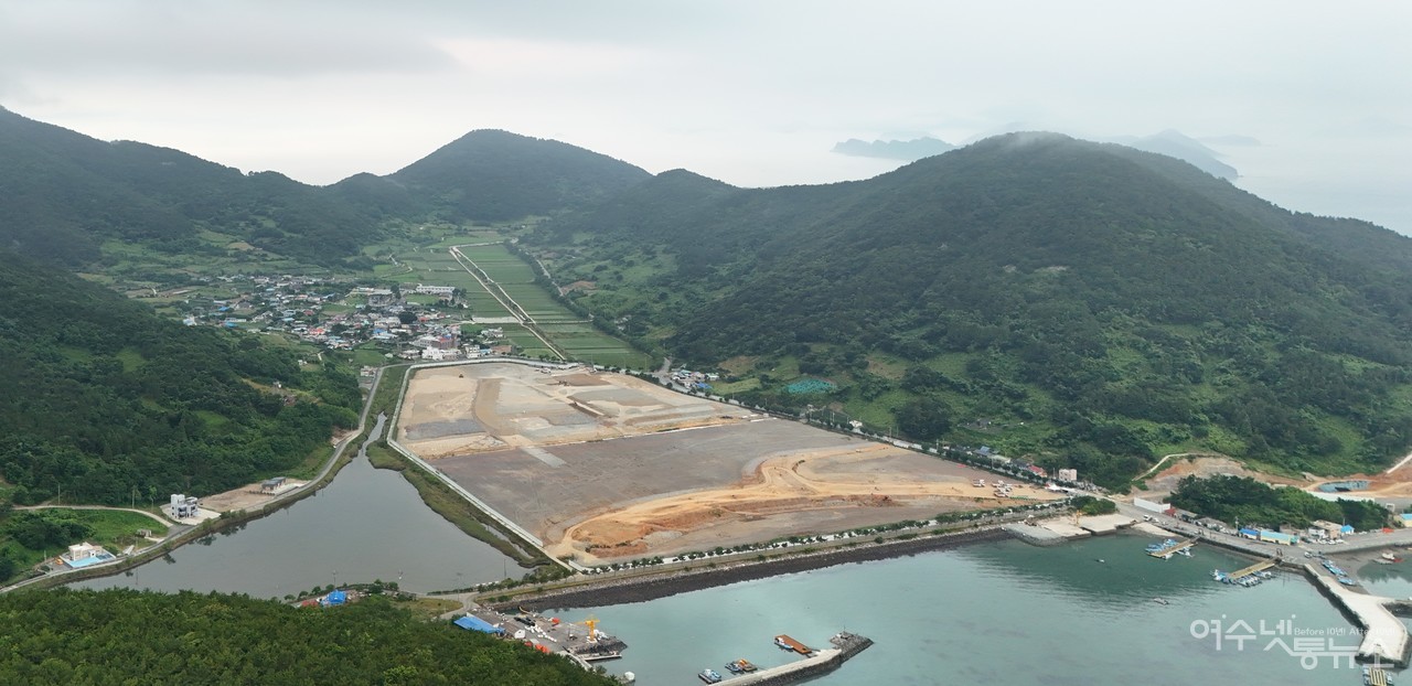 ▲ 2026여수세계섬박람회 부행사장 개도 공사현장 ⓒ박근세