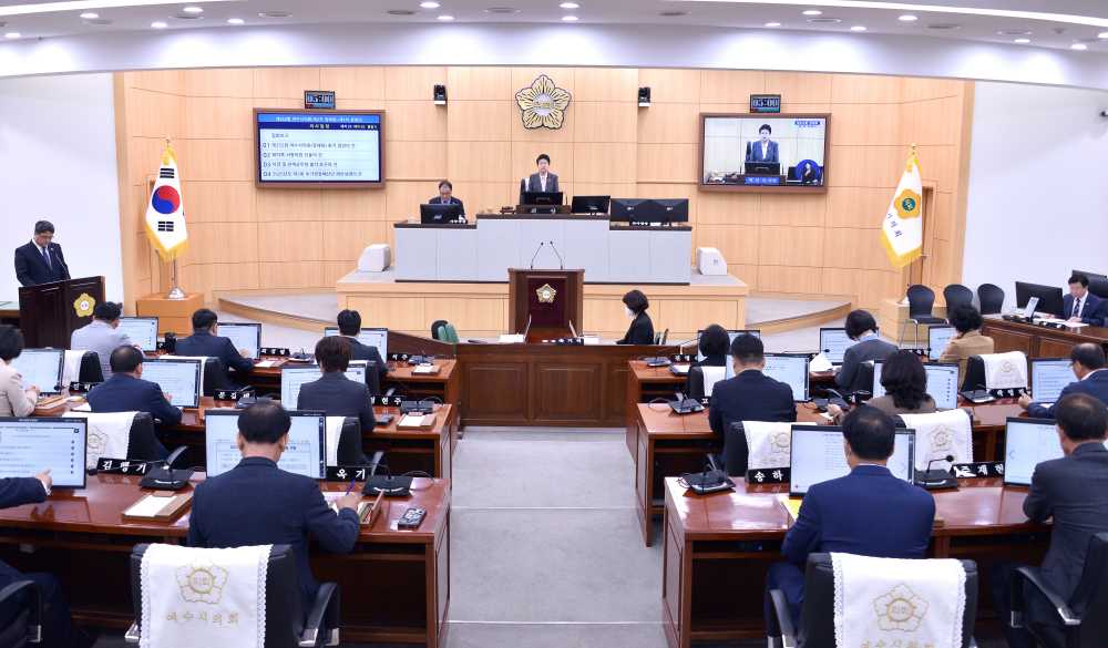 ▲ 제252회 정례회 개회 ⓒ여수시의회