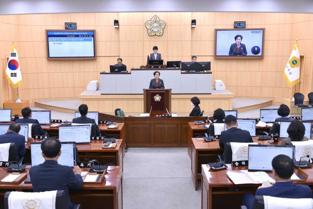 ▲정현주 여수시의회 의원 ⓒ여수시의회