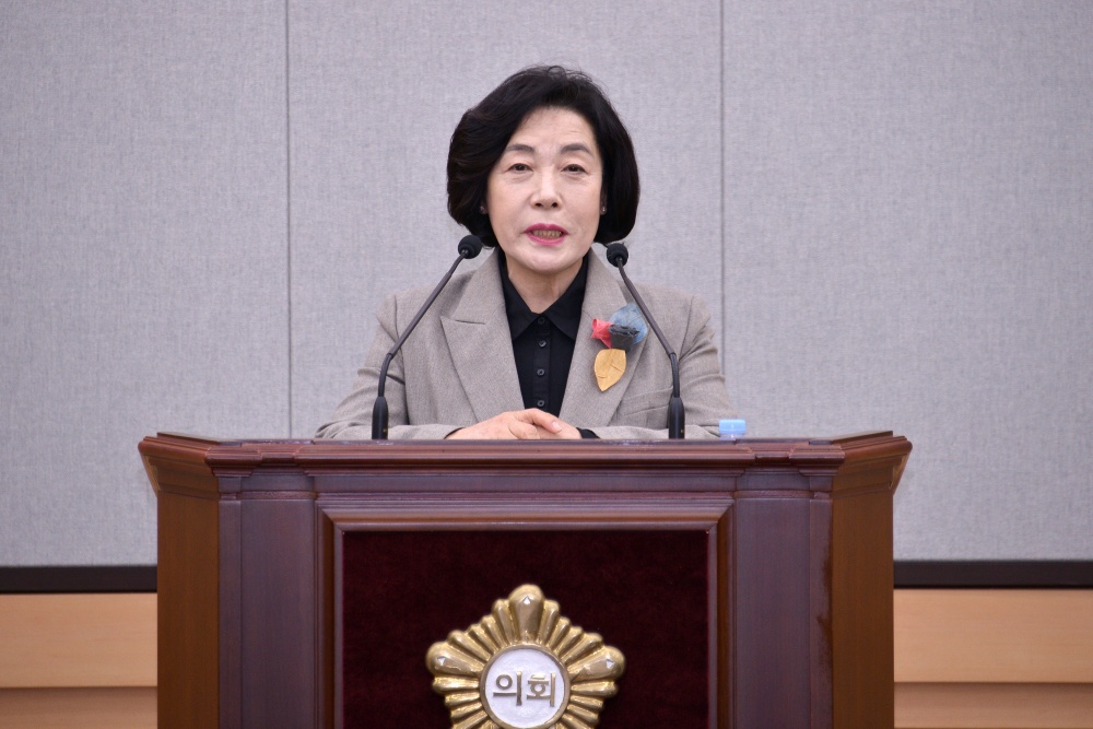 ▲ 진명숙 의원 ⓒ여수시의회