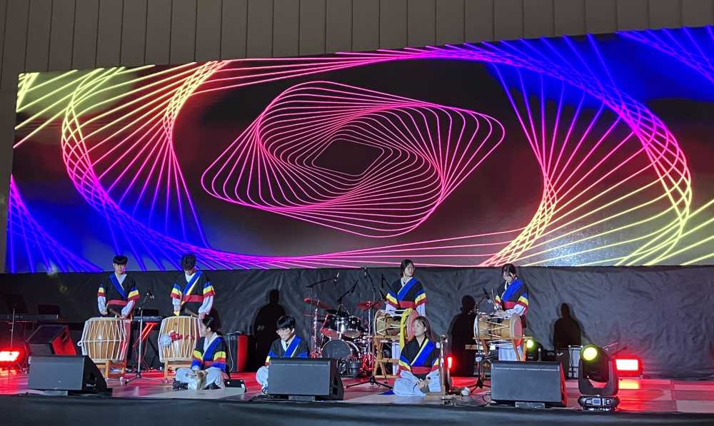 ▲19일 전라남도교육청순천만생태문화교육원에서 ‘2025 청소년미래도전프로젝트 활동 나눔의 날’행사가 진행되고 있다. ⓒ전라남도교육청학생교육원