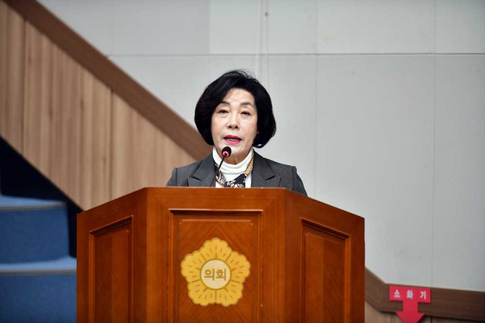 ▲진명숙 의원 ⓒ여수시의회