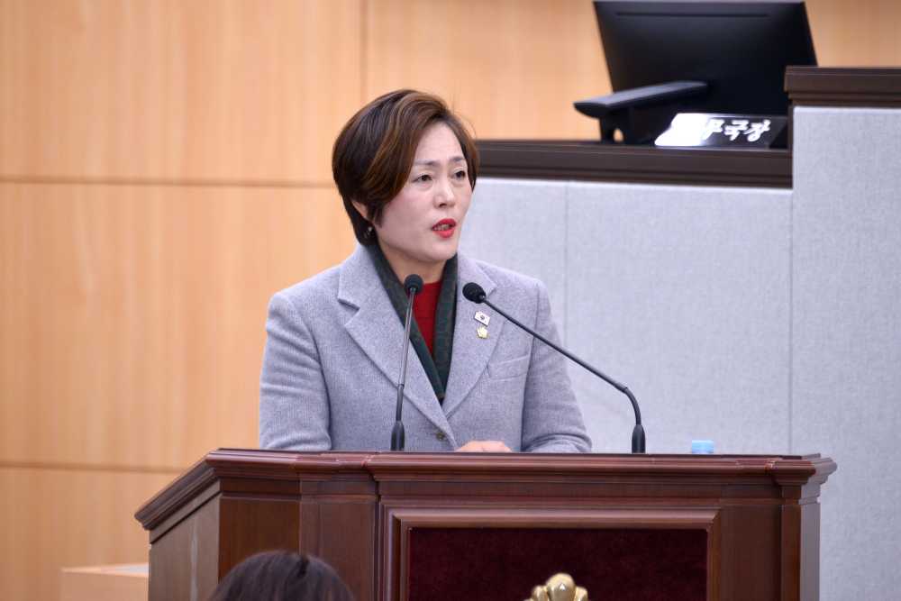 ▲정현주 의원 ⓒ여수시의회