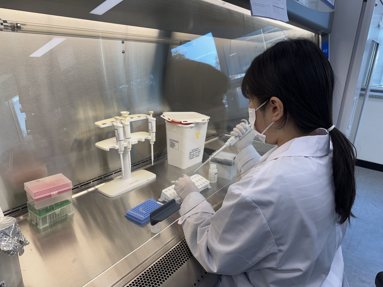 ▲ 하수 유입수 병원체 바이러스 검사 ⓒ전남도보건환경연구원