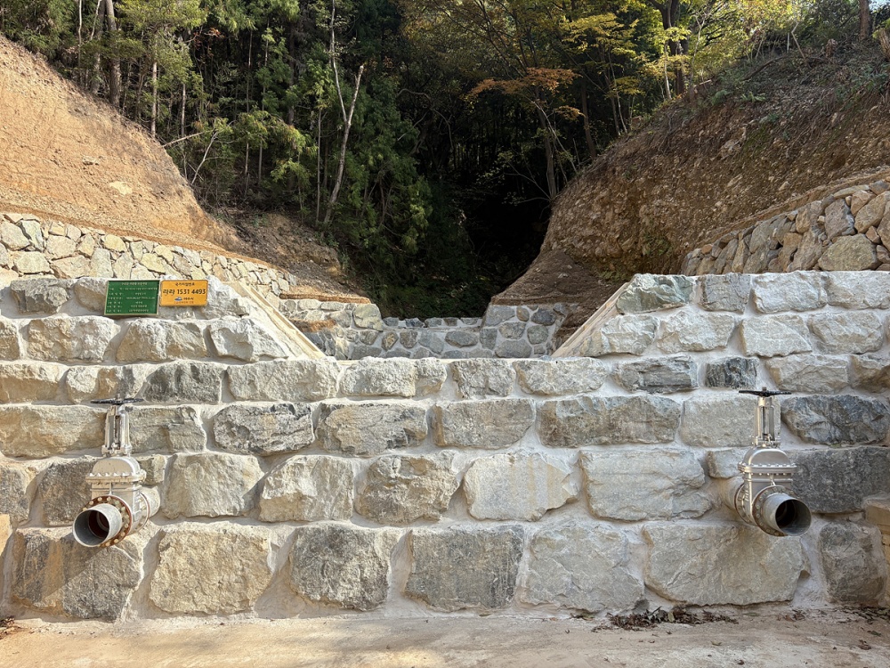 ▲ 산사태 재해 예방시설 ‘사방댐’ ⓒ여수시