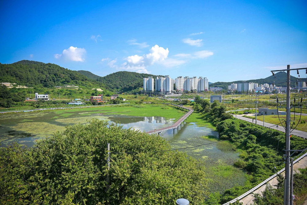 ▲ 관기 저수지 생태공원 전경 ⓒ여수시