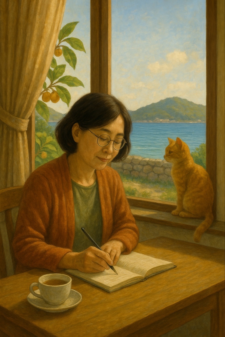 ▲ 에이아이에게 부탁한 작가가 된 미래 내 모습  ⓒ김용자