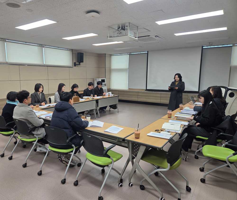 ▲ 1월 지자체 파견근무자를 대상으로 한 ‘유보통합 정례회의’가 운영되고 있다. ⓒ전라남도교육청