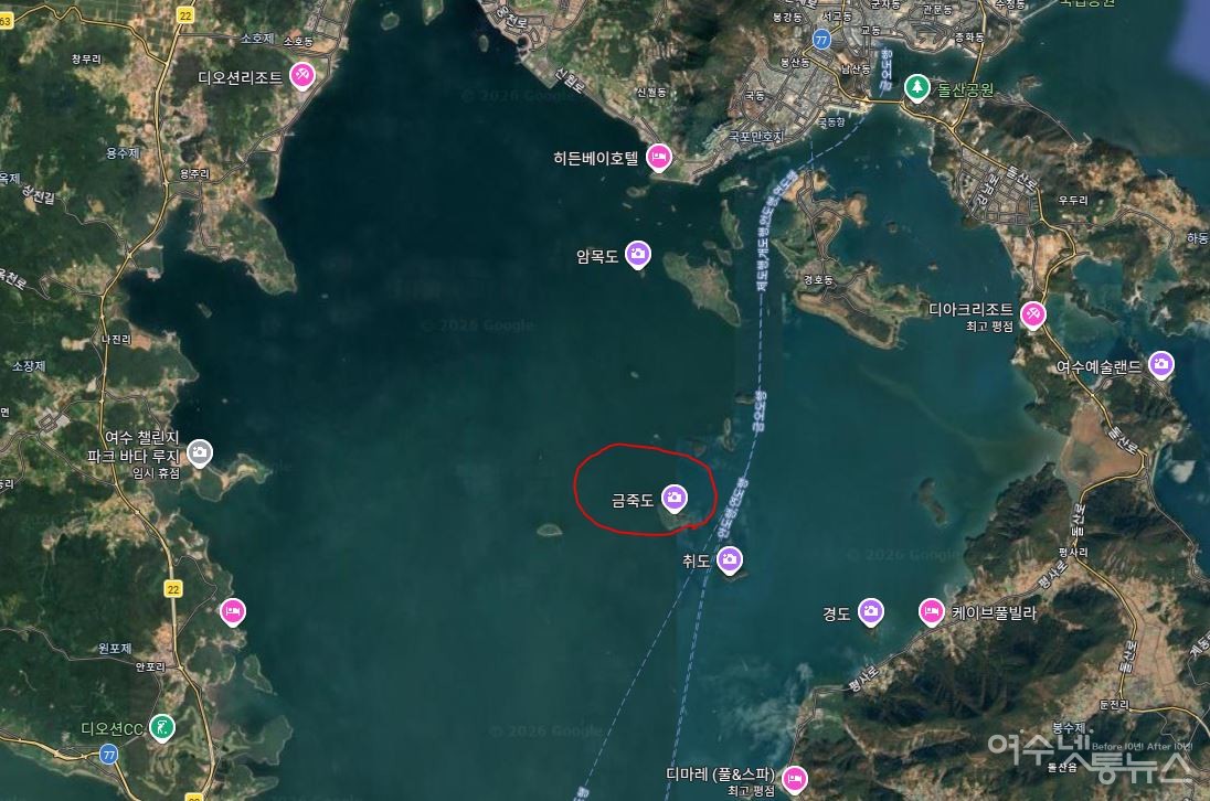 ▲ 여수 금죽도 ⓒ구글 캡처