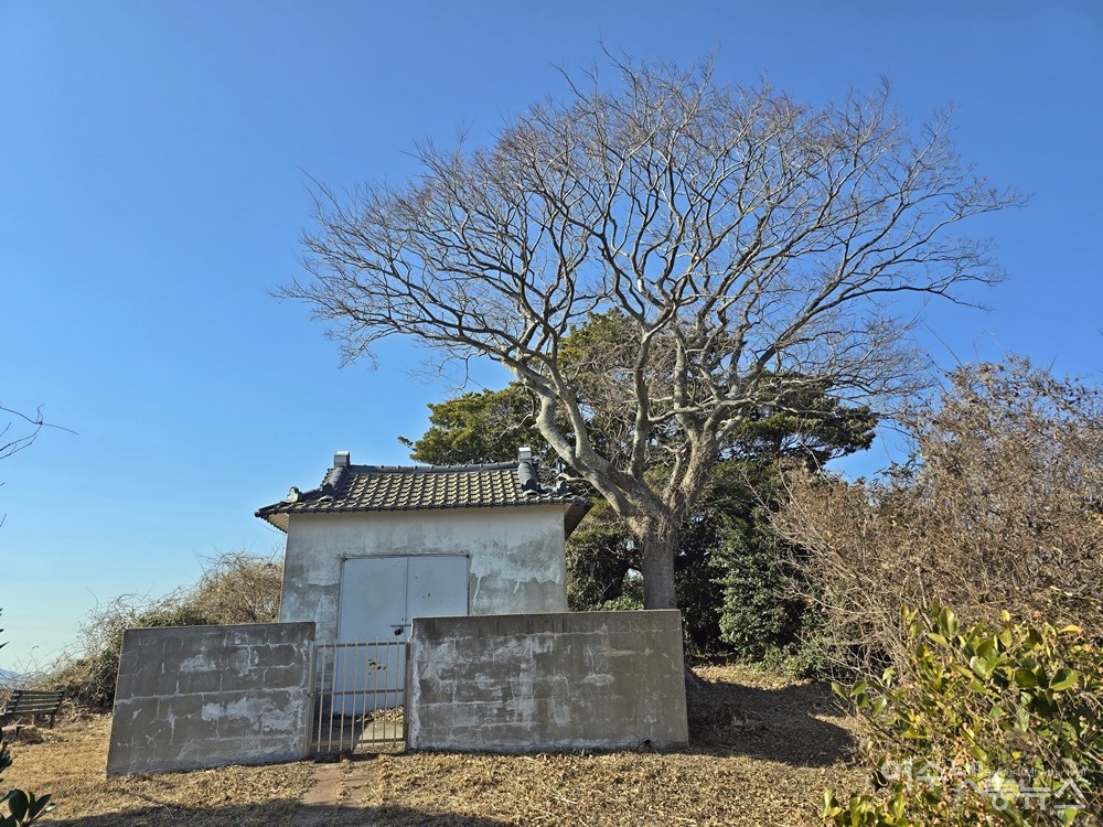▲ 여수 소경도 당집에서 바라본 소경도 마을 풍경이다. ⓒ조찬현