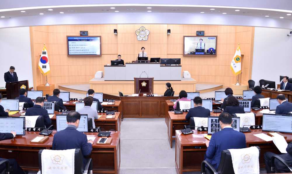 ▲ 제253회 임시회 개회… 행정통합·섬박람회·여수MBC 현안 과제 제시 ⓒ여수시의회