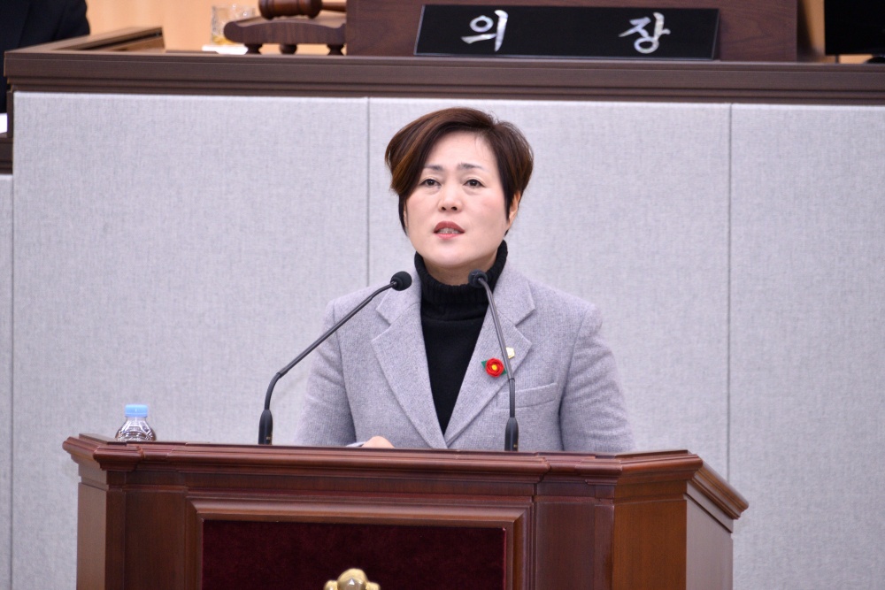 ▲ 정현주 의원 ⓒ여수시의회