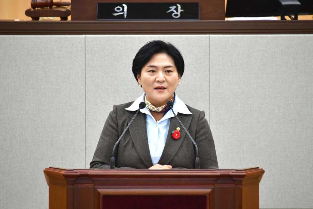 ▲ 박성미 의원 ⓒ여수시의회