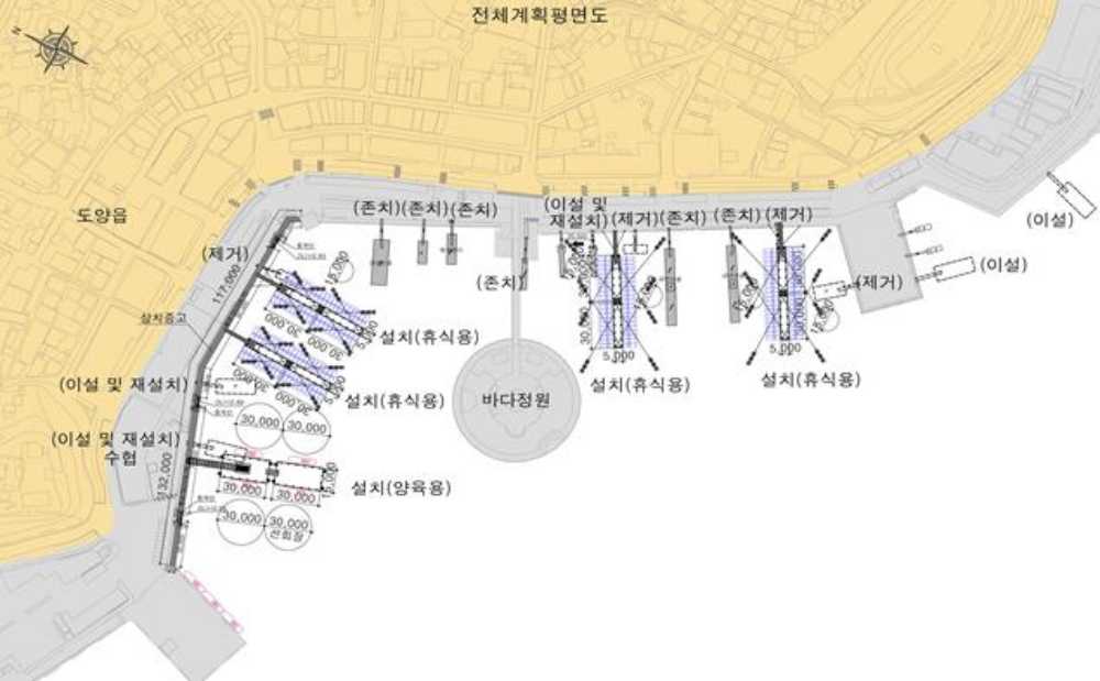 ▲녹동항 정비공사 계획도 ⓒ여수지방해양수산청