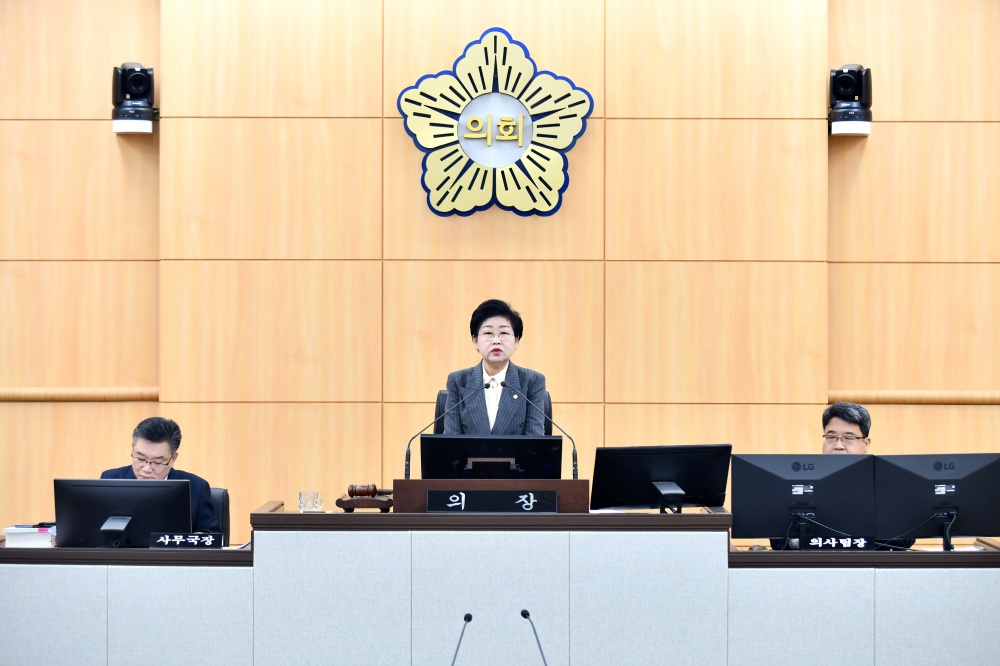 ▲ 제253회 임시회 폐회 새해 시정 방향 점검·안전 행정 강화 당부 ⓒ여수시의회