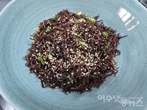 ▲ 여수 섬학교 섬밥상, 가사리(참가살이) 무침 ⓒ조찬현