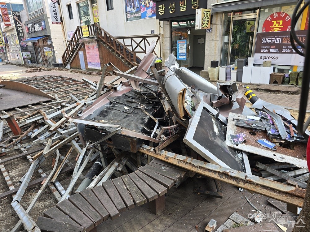 ▲ 여수 여문 문화의 거리 재정비공사(2차분) 현장 ⓒ조찬현