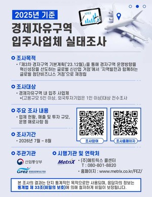 광양경자청, 입주기업 749개 대상 '2025년 기준 사업체 실태조사'본격 착...